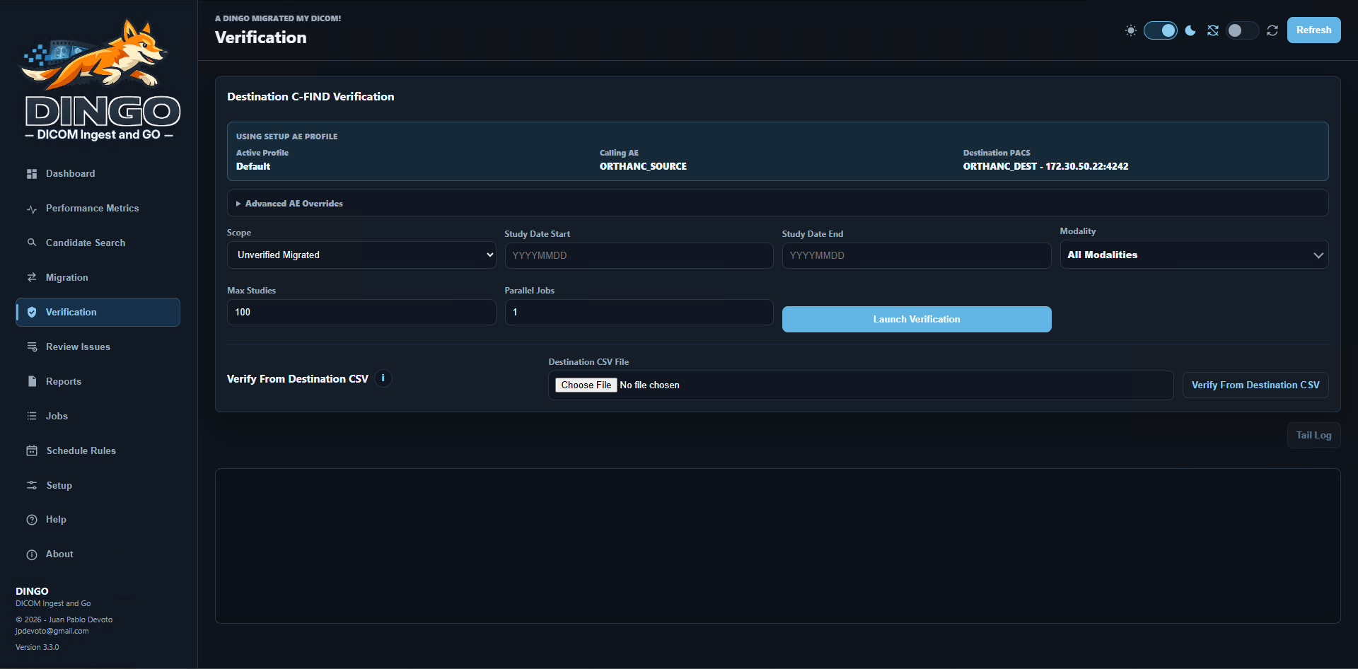 DINGO Verification screenshot